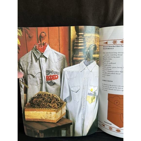 cowboy Crafts Book Arts Western Southwestern Design Art Deco Sewing Knitting Y2K - Picture 6 of 7